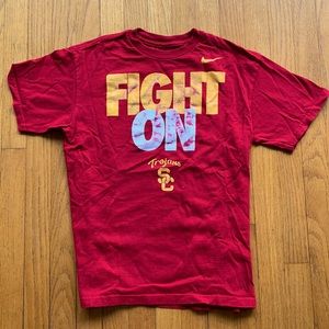 Nike USC Trojan Fight On T-shirt. Big kids Medium